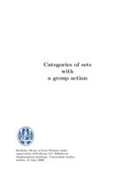 Categories of sets with a group action
