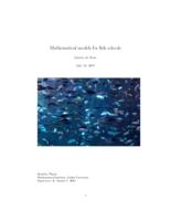 Mathematical models for fish schools