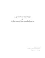 Algebraische topologie en de fixpuntstelling van Lefschetz
