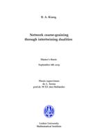 Network coarse-graining through intertwining dualities