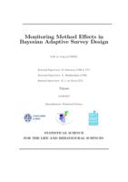 Monitoring Method Effects in Bayesian Adaptive Survey Design