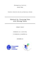 Methods for Clustering Data with Missing Values