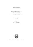 Pattern Formation in Animal Populations