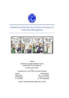 Mathematical Models And Statistical Analysis of Credit Risk Management