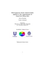 Heterogeneous linear mixed models applied to the segmentation of long-term liking data