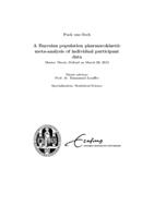 A Bayesian population pharmacokinetic meta-analysis of individual participant data