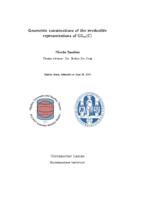 Geometric constructions of the irreducible representations of GLm(C)