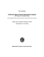 A Banach Space-Valued Stochastic Integral with respect to a Jump Process
