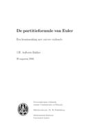 De partitieformule van Euler