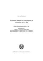 Imputation methods for non-response in economical survey data