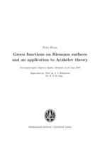 Green functions on Riemann surfaces and an application to Arakelov theory