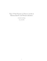 Time of peak response in turnover models in pharmacokinetics and pharmacodynamics
