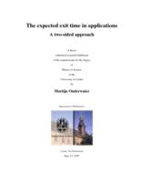 The expected exit time in applications. A two-sided approach.