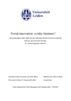Social innovation: a risky business?