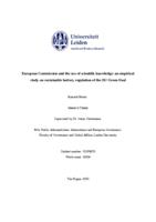European Commission and the use of scientific knowledge: an empirical study on sustainable battery regulation of the EU Green Deal