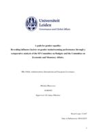 A path for gender equality: Revealing influence factors on gender mainstreaming performance through a comparative analysis of the EP Committee on Budgets and the Committee on Economic and Monetary Affairs.