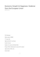 Economic Growth & Happiness: Evidence from the European Union