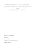 The Effectiveness of the Sanctions of the European Union on Russia: A Comparative Case Study Between the Annexation of Crimea and the Invasion of Ukraine.