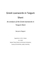 Greek Loanwords in Targum Sheni