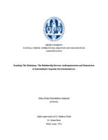 Breaking The Dichotomy: The Relationship Between Anthropocentrism and Ecocentrism in International Corporate Environmental Law