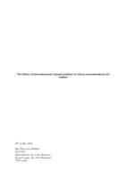 The efficacy of international and regional mediators in African internationalized civil conflicts