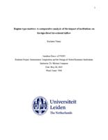 Regime type matters: A comparative analysis of the impact of institutions on foreign direct investment inflow