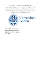 Islamophobia as a Political Tool – The Effects of Neo-Orientalist Discourse and Propaganda in French and Hungarian Populist Politics on Anti-Islam Sentiment in the Context of the 2015 Migration Crisis