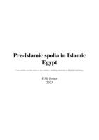 Pre-Islamic spolia in Islamic Egypt