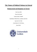 The Nature of Political Violence in Liberal Democracies in Response to Terror