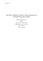 The Role of Identity in China’s Norm Contestation in the South China Sea Conflict