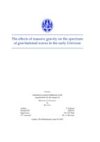 The effects of massive gravity on the spectrum of gravitational waves in the early Universe