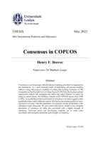Consensus in COPUOS