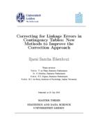 Correcting for Linkage Errors in Contingency Tables: New Methods to Improve the Correction Approach