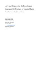 Love and Science: An Anthropological Couple on the Frontiers of Imperial Japan