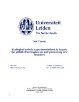 Ecological artistic experimentations in Japan: the pitfall of heritagization and pioneering new frontiers