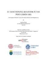 EU Sanctioning Behavior in the Post-Lisbon Era