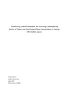 Establishing a New Framework for Assessing Contemporary Forms of Covert and Semi-Covert State Interventions in Foreign Information Spaces