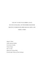 'The Jew' in Post-War America: Race, Multiculturalism, and the Desire for Jewish Identity in Philip Roth, Bernard Malamud, and Joshua Cohen