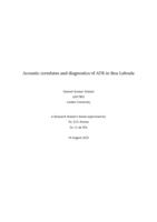 Acoustic correlates and diagnostics of ATR in Boa-Leboale