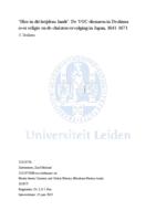 ‘Hier in dit heijdens landt’: De VOC-dienaren in Deshima  over religie en de christenvervolging in Japan, 1641-1671