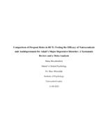 Comparison of Dropout Rates in RCTs Testing the Efficacy of Nutraceuticals and Antidepressants for Adult’s Major Depressive Disorder