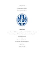 Impact of Economic Performance on the Secessionism of Ethnic Elites in Authoritarian Ethnofederal Systems