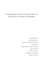 An Allied Perspective on the News Coverage of Military Aid  Towards Ukraine: