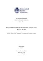 The invisibilization of displaced communities in border zones: The case of Calais