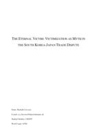 The Eternal Victim: Victimization as Myth in the South Korea-Japan Trade Dispute