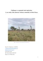 Challenges to community land registration A case study of the minority Turkana community in Isiolo, Kenya