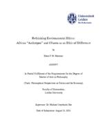 Rethinking Environmental Ethics: African “Anthropos” and Ubuntu as an Ethic of Difference