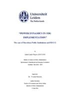 POWER DYNAMICS IN SDG  IMPLEMENTATION