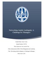 Networking Amidst Ambiguity: A Challenge for Managers