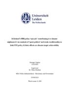 Is Ireland’s FDI policy ‘miracle’ contributing to a climate nightmare?: An analysis of ‘quiet politics’ and weak conditionality in Irish FDI policy & their effects on climate target achievability